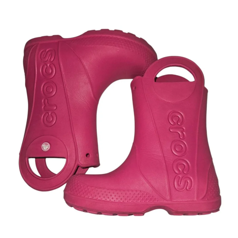 Crocs Kids Handle It Rain Boots (Little Girl) Size 1